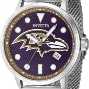 invicta nfl baltimore ravens quartz blue dial men's watch 47976