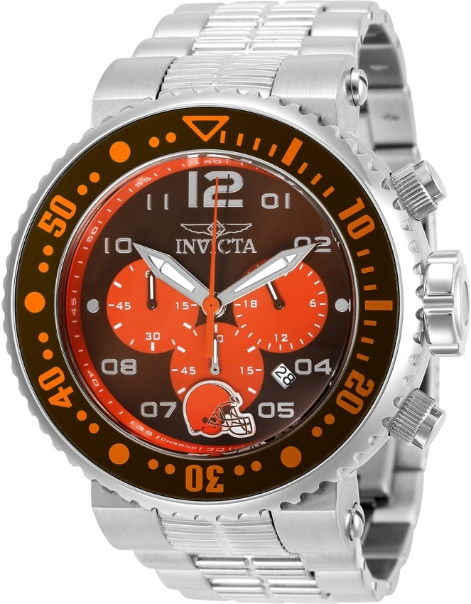 invicta nfl cleveland browns chronograph quartz men's watch 30262 invicta nfl cleveland browns chronograph quartz men's watch 30262