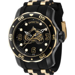 Home invicta nhl colorado avalanche quartz black dial men's watch 42323