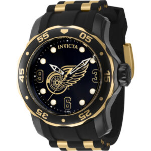 Home invicta nhl detroit red wings quartz black dial men's watch 42314