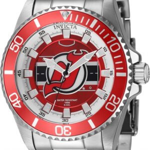 Витрина invicta nhl new jersey devils quartz red dial ladies watch 42221
