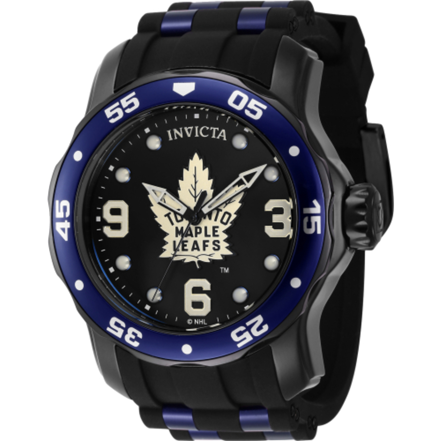 invicta nhl toronto maple leafs quartz black dial men's watch 42648 invicta nhl toronto maple leafs quartz black dial men's watch 42648