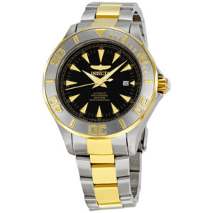 invicta ocean ghost iii black dial two tone men's watch 7037