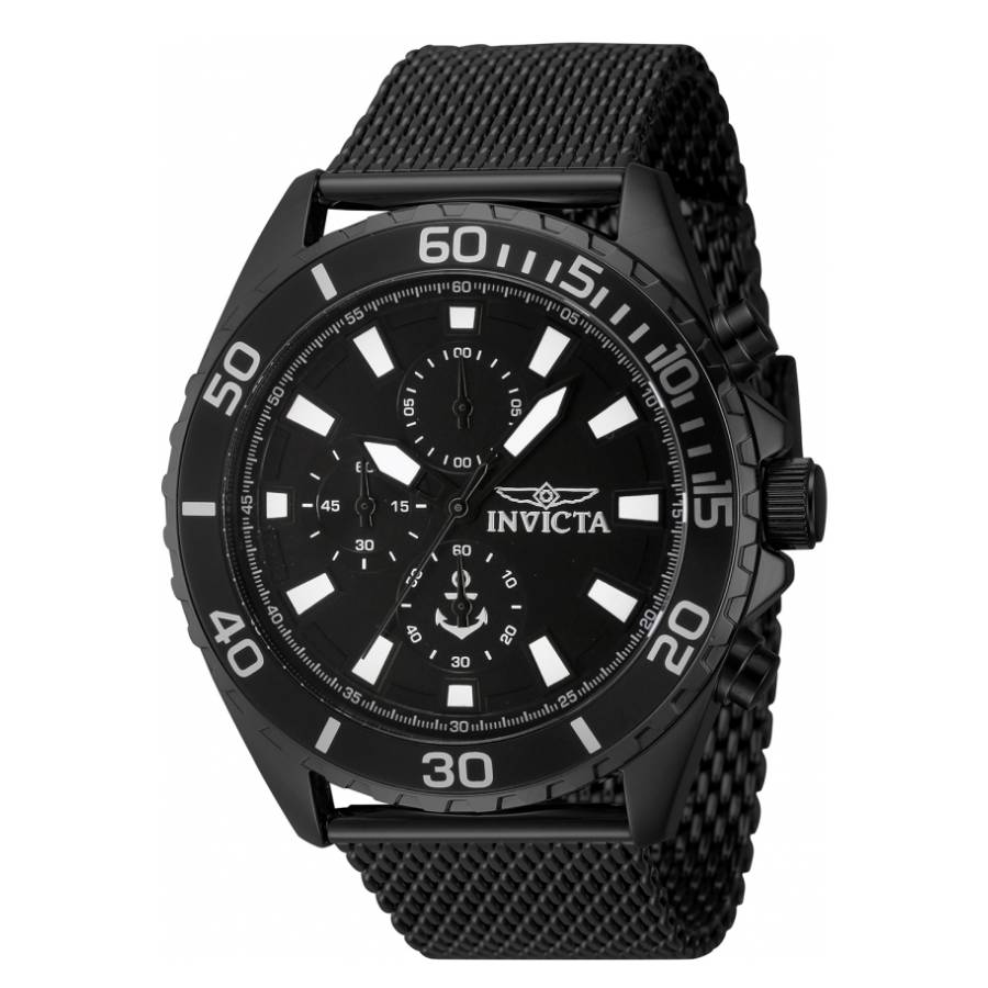 invicta ocean voyage chronograph quartz black dial men's watch 46276 invicta ocean voyage chronograph quartz black dial men's watch 46276