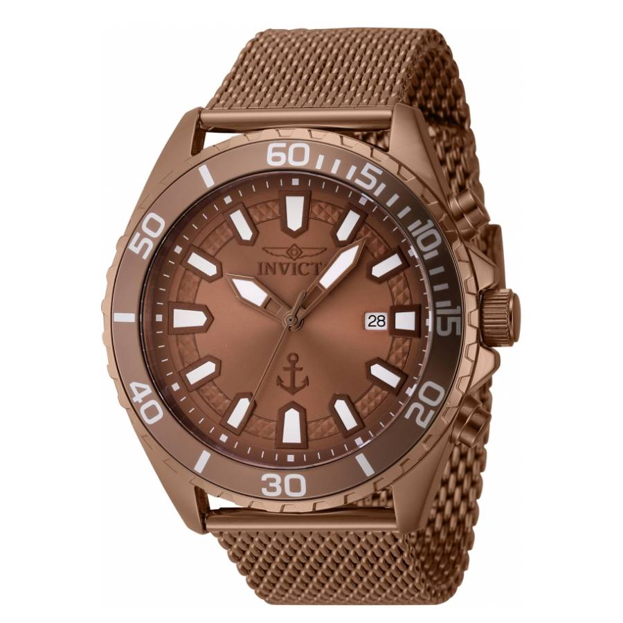 invicta ocean voyage quartz brown dial men's watch 46273 invicta ocean voyage quartz brown dial men's watch 46273