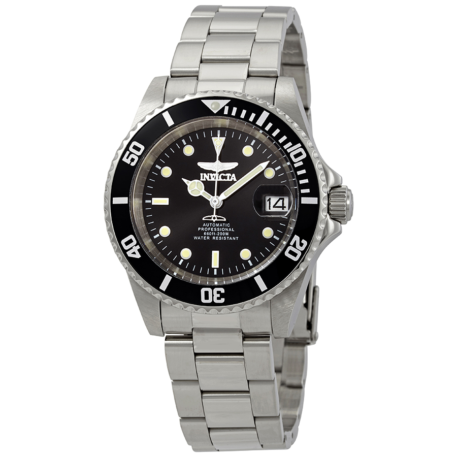 invicta pro diver automatic black sunray dial stainless steel men's watch 24760 invicta pro diver automatic black sunray dial stainless steel men's watch 24760