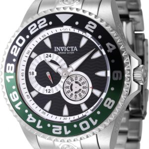invicta pro diver automatic black dial sprite bezel men's watch 47301