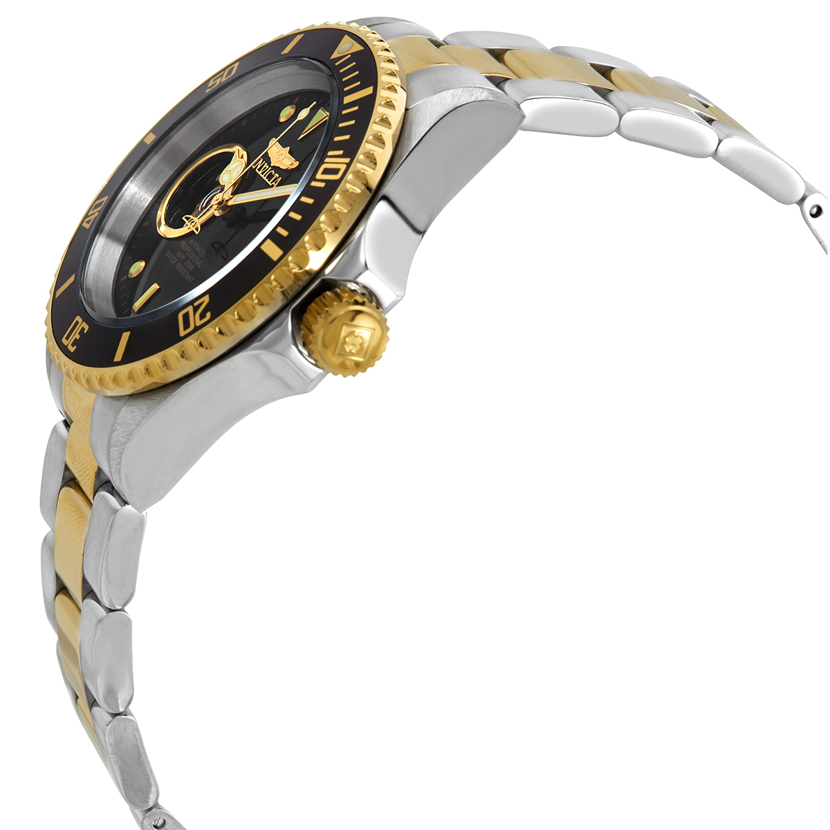 invicta pro diver automatic black dial two tone men's watch 20438 invicta pro diver automatic black dial two tone men's watch 20438