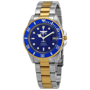 Home invicta pro diver automatic blue dial two tone men's watch 28662