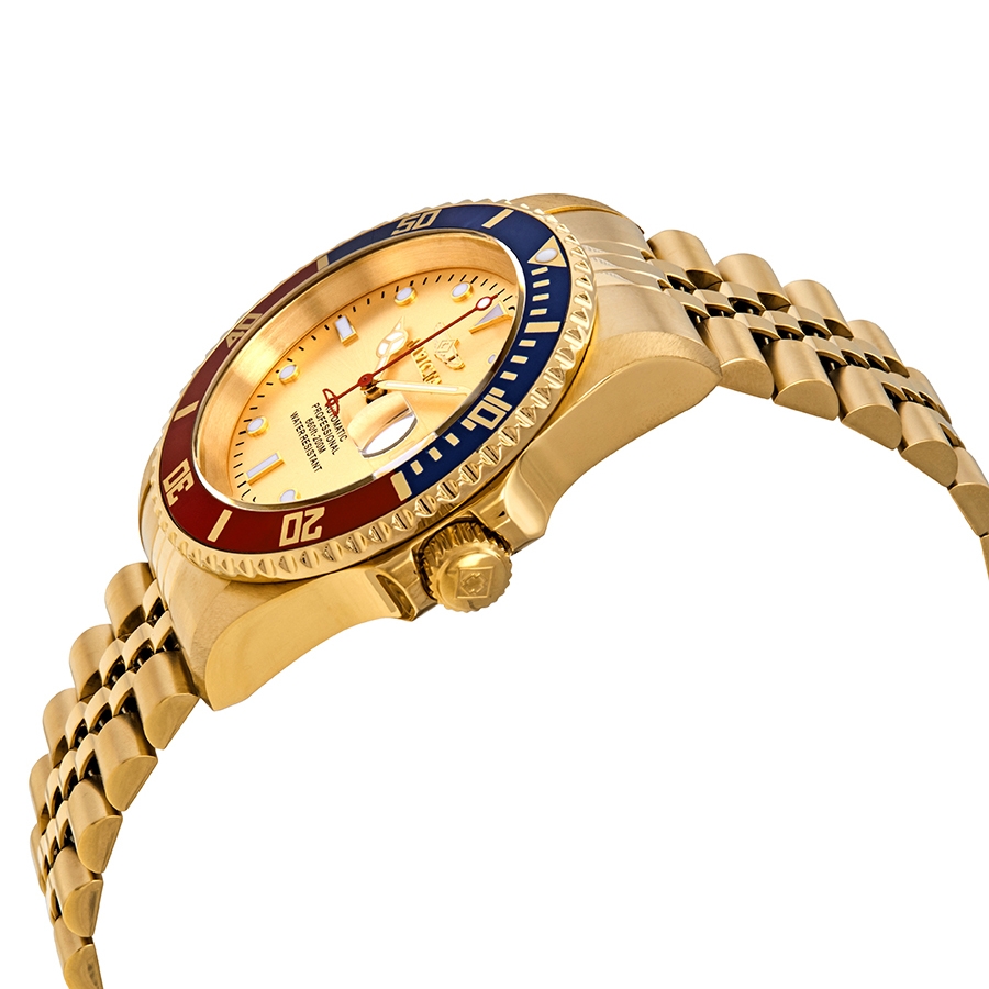 invicta pro diver pepsi bezel automatic gold dial men's watch 29183 invicta pro diver pepsi bezel automatic gold dial men's watch 29183