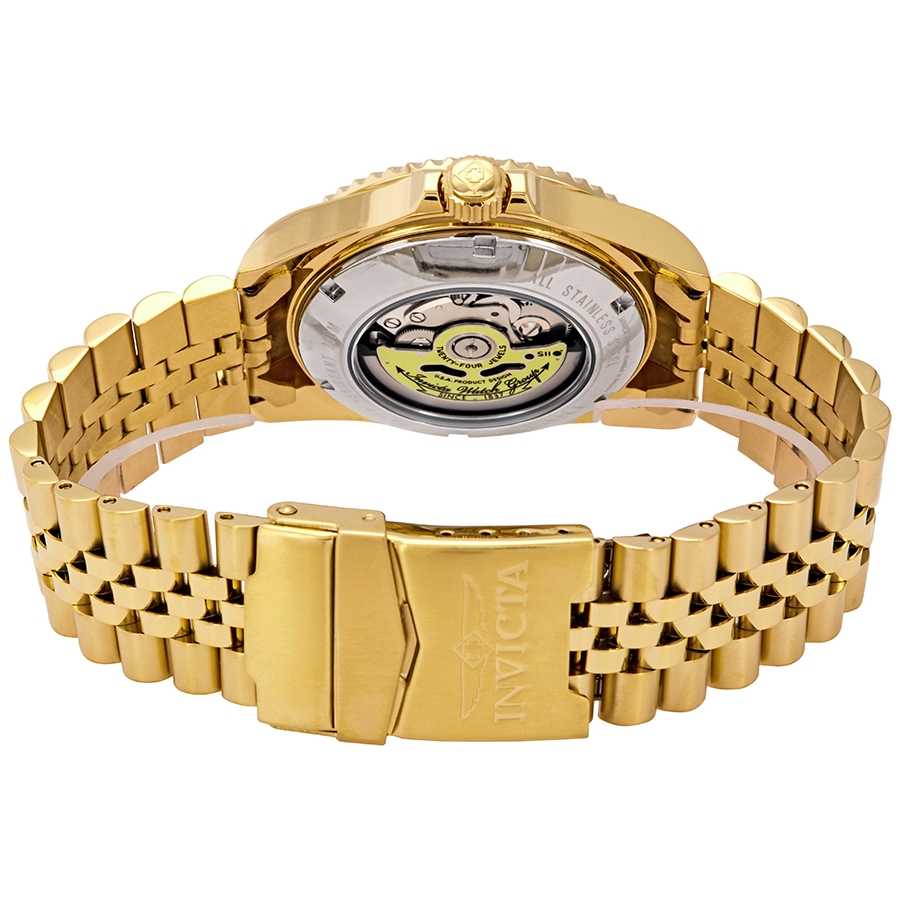 invicta pro diver automatic date gold dial men's watch 29185 invicta pro diver automatic date gold dial men's watch 29185