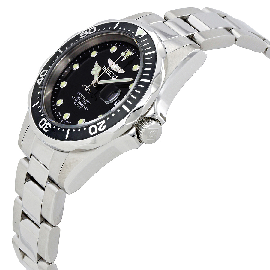 invicta pro diver black dial stainless steel men's watch 17046 invicta pro diver black dial stainless steel men's watch 17046