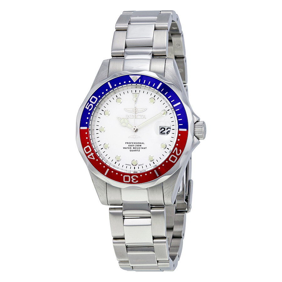 invicta pro diver white dial pepsi bezel men's watch 17047 invicta pro diver white dial pepsi bezel men's watch 17047