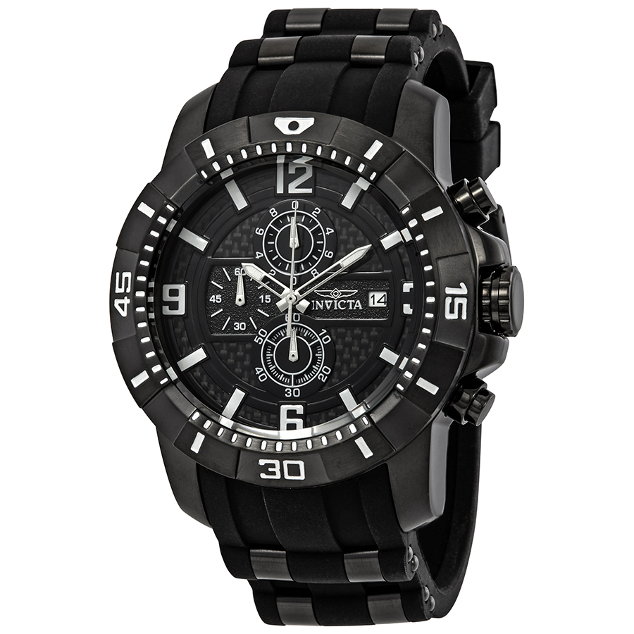 invicta pro diver chronograph quartz black dial men's watch 24967 invicta pro diver chronograph quartz black dial men's watch 24967