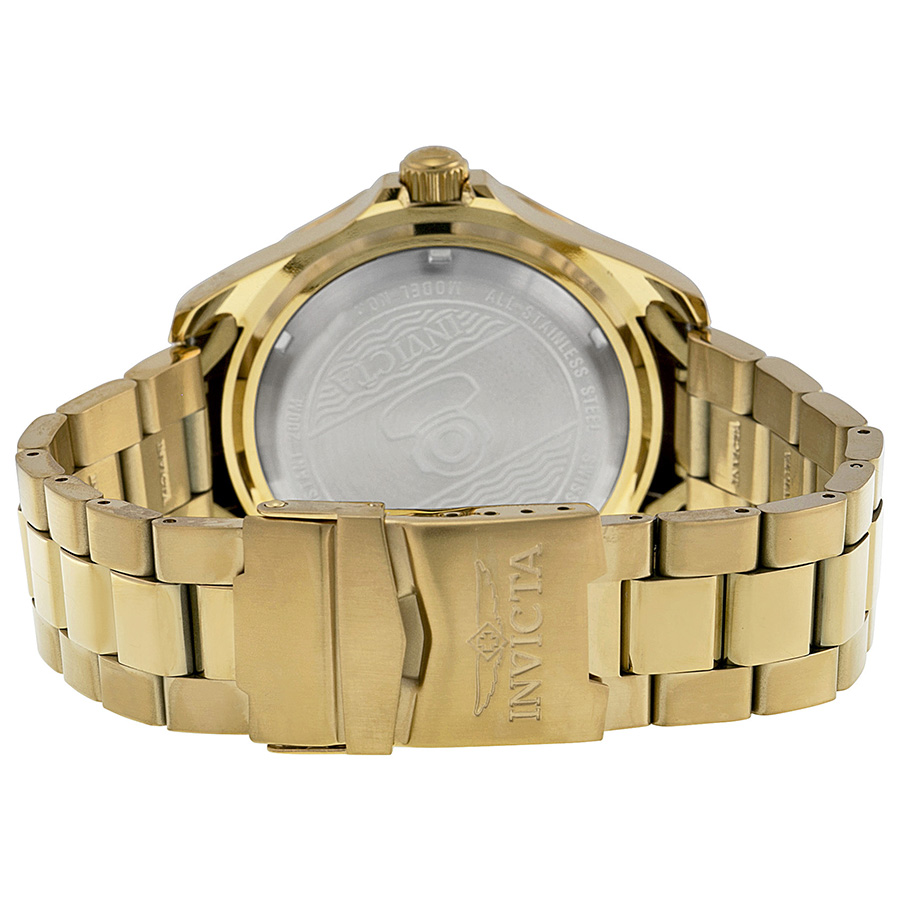 invicta pro diver blue cabon dial gold ion plated men's watch 14357 invicta pro diver blue cabon dial gold ion plated men's watch 14357