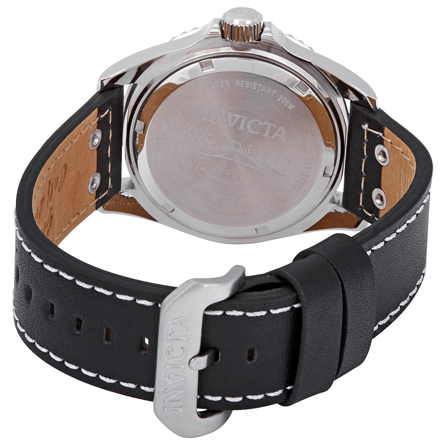 invicta pro diver blue dial blue bezel black leather men's watch 22068 invicta pro diver blue dial blue bezel black leather men's watch 22068