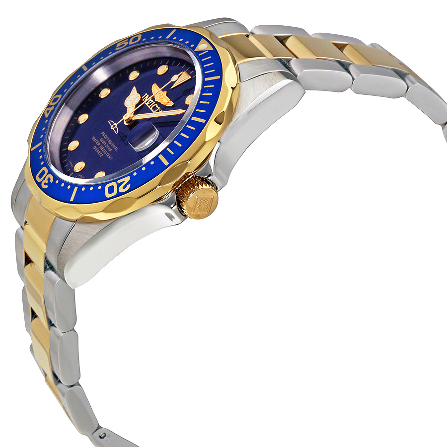 invicta pro diver blue dial two tone men's watch 17050 invicta pro diver blue dial two tone men's watch 17050