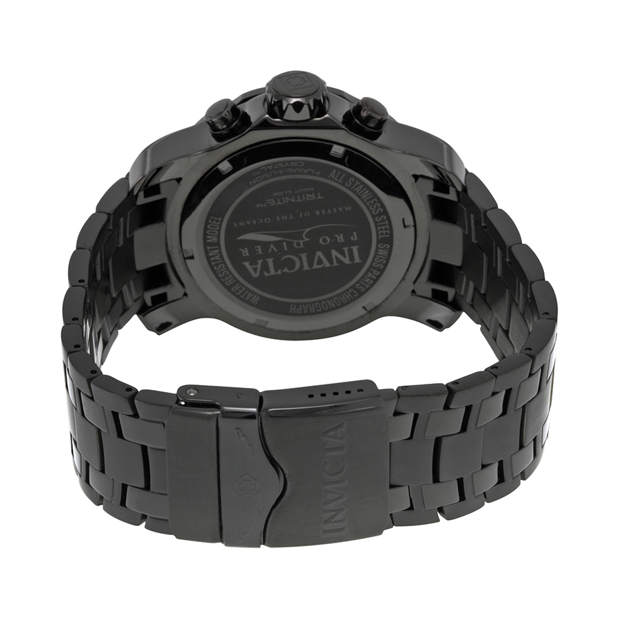 invicta pro diver chronograph black dial men's watch 0076 invicta pro diver chronograph black dial men's watch 0076
