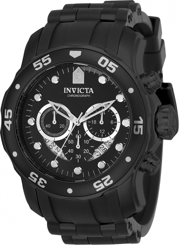 invicta pro diver chronograph black dial black polyurethane men's watch 21930 invicta pro diver chronograph black dial black polyurethane men's watch 21930