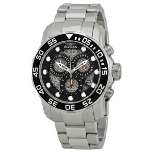 invicta pro diver chronograph black dial men's watch 19836