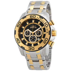 Home invicta pro diver chronograph black dial men's watch 22322