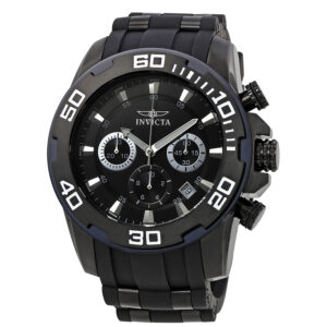 Home invicta pro diver chronograph black dial men's watch 22338