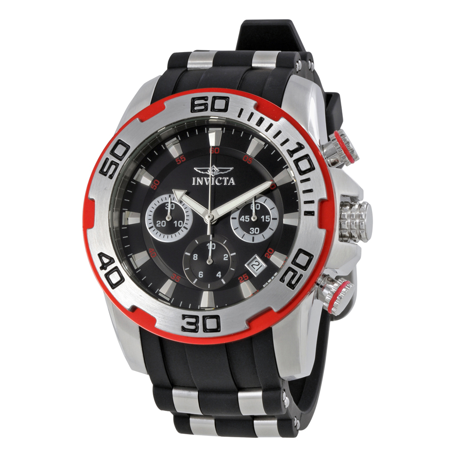 invicta pro diver chronograph black dial men's watch 22307 invicta pro diver chronograph black dial men's watch 22307