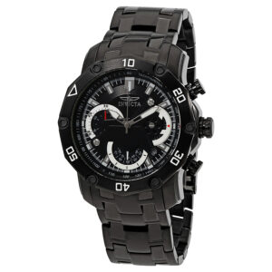 Home invicta pro diver chronograph black dial men's watch 22763
