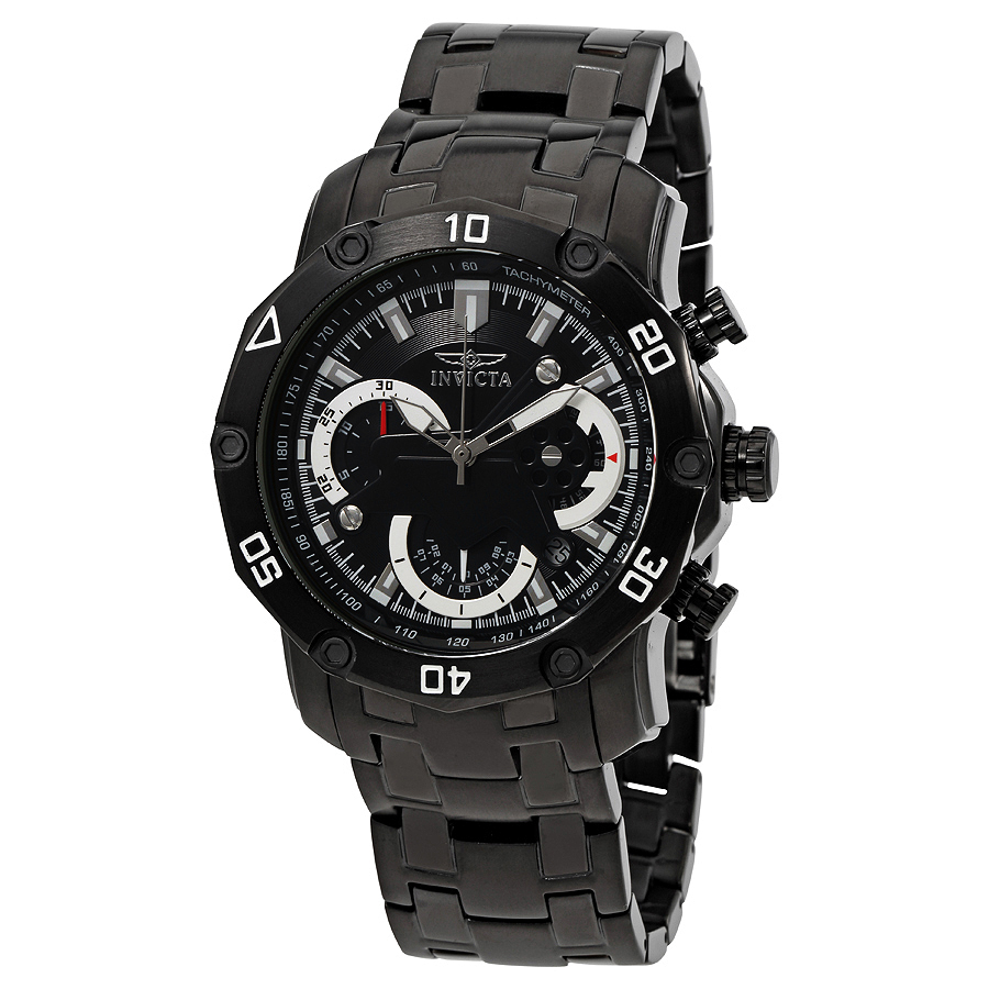 invicta pro diver chronograph black dial men's watch 22763 invicta pro diver chronograph black dial men's watch 22763