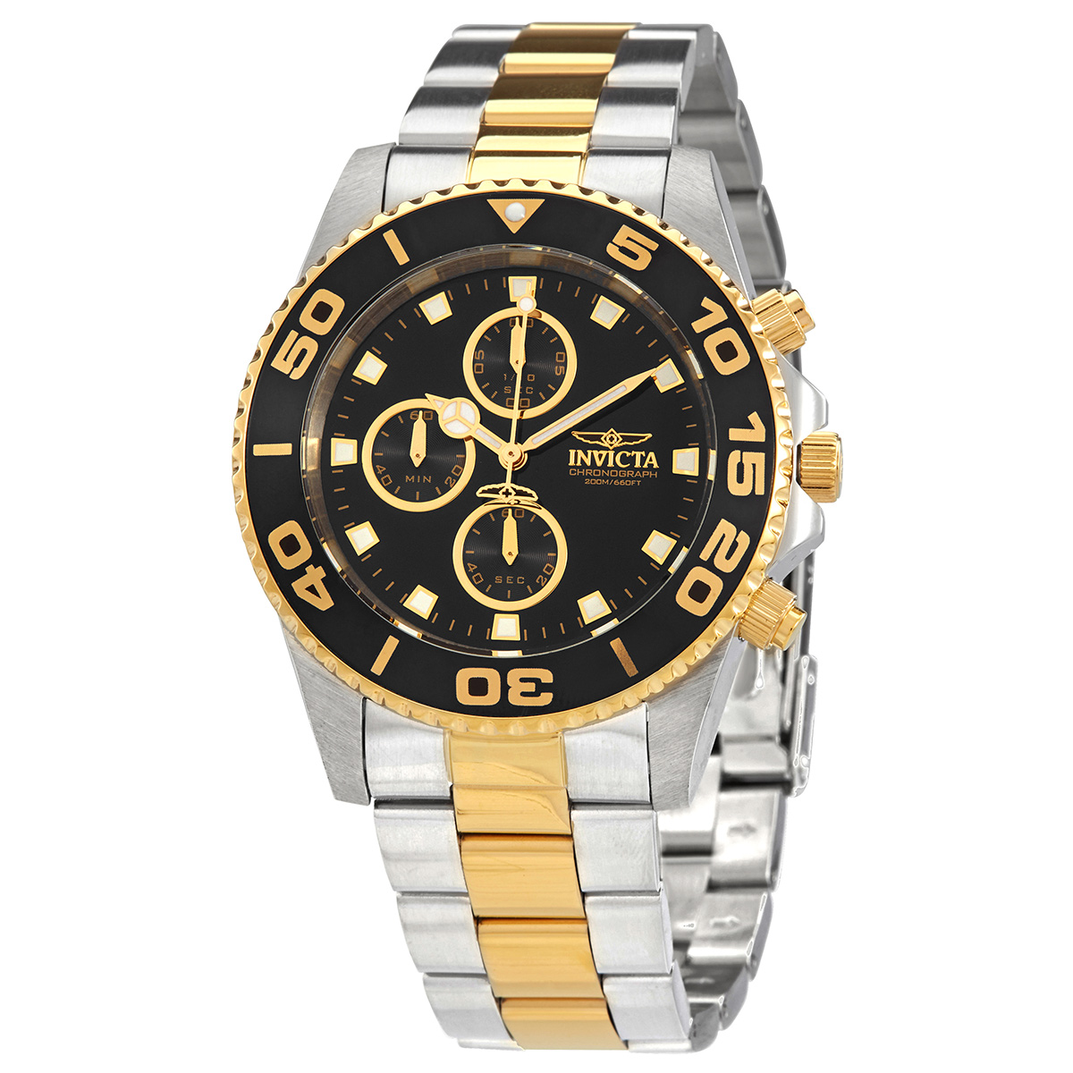 invicta pro diver chronograph black dial men's watch 28691 invicta pro diver chronograph black dial men's watch 28691