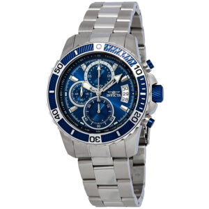 Home invicta pro diver chronograph blue dial men's watch 22413