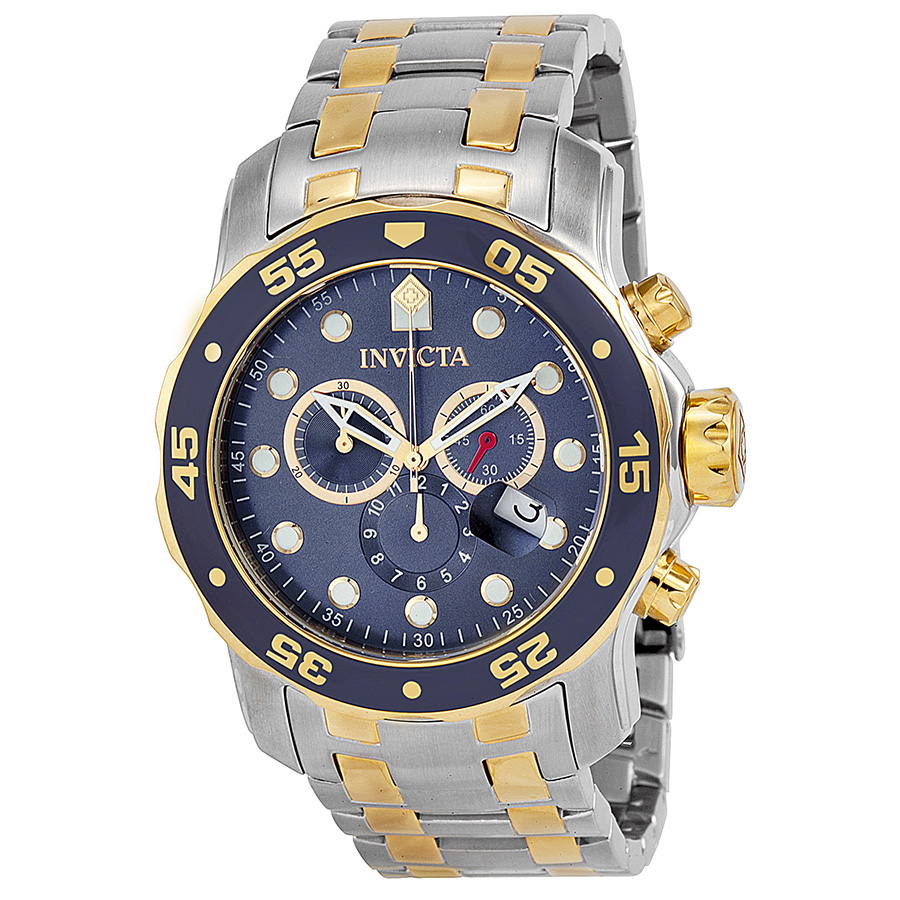 invicta pro diver chronograph blue dial men's watch 0077 invicta pro diver chronograph blue dial men's watch 0077