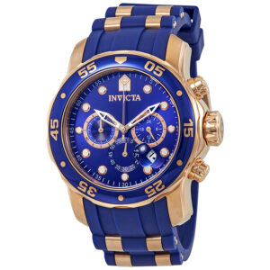 Home invicta pro diver chronograph blue dial men's watch 18197