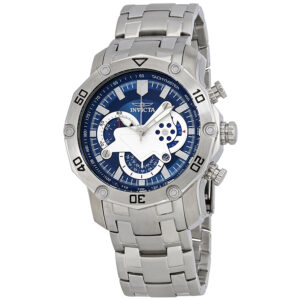 Home invicta pro diver chronograph blue dial men's watch 22764