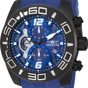 Home invicta pro diver chronograph blue dial men's watch 22812