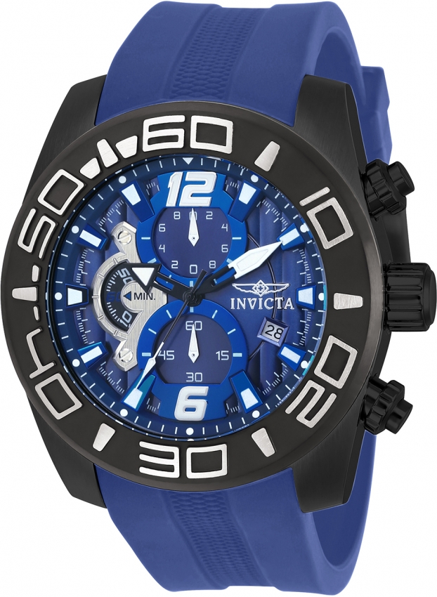 invicta pro diver chronograph blue dial men's watch 22812 invicta pro diver chronograph blue dial men's watch 22812