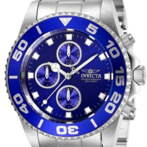Витрина invicta pro diver chronograph blue dial men's watch 28690