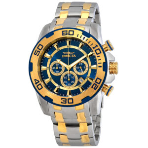 Home invicta pro diver chronograph dark blue dial men's watch 26296