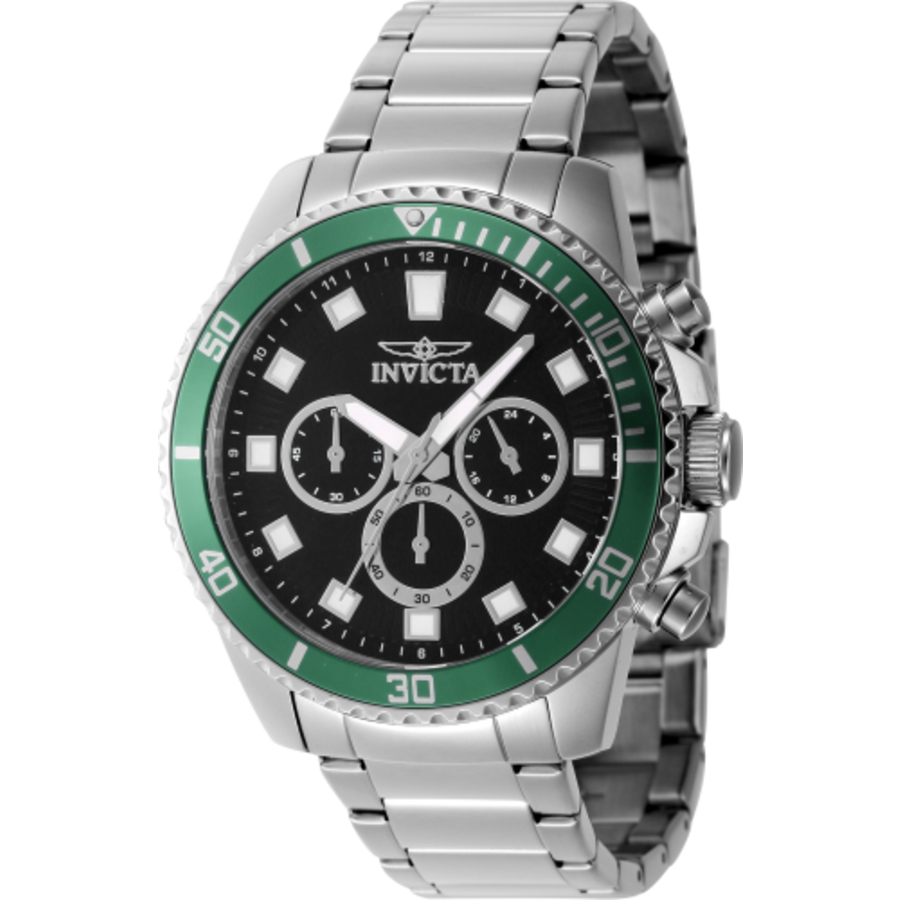 invicta pro diver chronograph gmt quartz black dial men's watch 46051 invicta pro diver chronograph gmt quartz black dial men's watch 46051