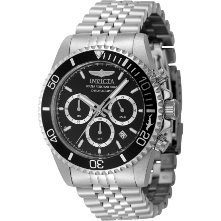 invicta pro diver chronograph gmt quartz black dial men's watch 48381 invicta pro diver chronograph gmt quartz black dial men's watch 48381