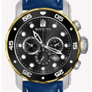 Home invicta pro diver chronograph gmt quartz black dial men's watch 49831