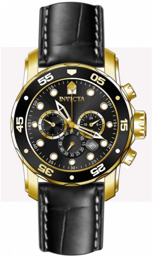 invicta pro diver chronograph gmt quartz black dial men's watch 49833 invicta pro diver chronograph gmt quartz black dial men's watch 49833