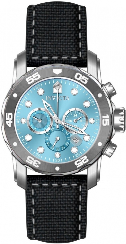invicta pro diver chronograph gmt quartz light blue dial men's watch 49835 invicta pro diver chronograph gmt quartz light blue dial men's watch 49835