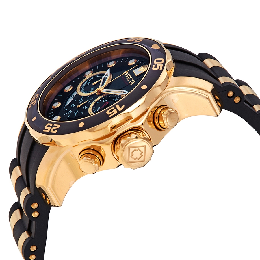 invicta pro diver chronograph black semi transparent dial men's watch 6981 invicta pro diver chronograph black semi transparent dial men's watch 6981