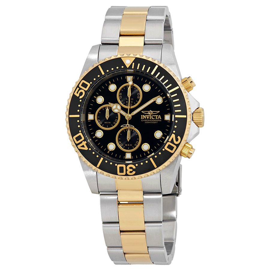 invicta pro diver chronograph black dial men's watch 1772 invicta pro diver chronograph black dial men's watch 1772