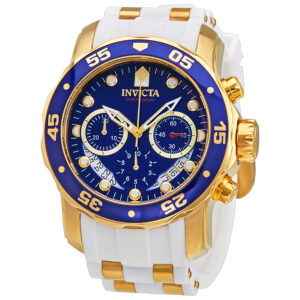 Витрина invicta pro diver chronograph mother of pearl white polyurethane men's watch 20288