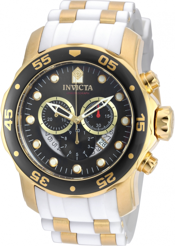 invicta pro diver chronograph mother of pearl white polyurethane men's watch 20289 invicta pro diver chronograph mother of pearl white polyurethane men's watch 20289