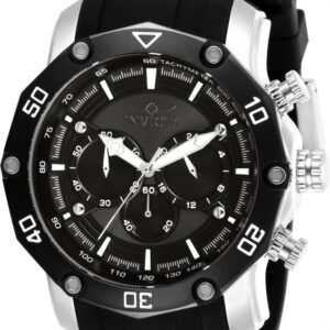 Home invicta pro diver chronograph quartz black dial men's watch 28753
