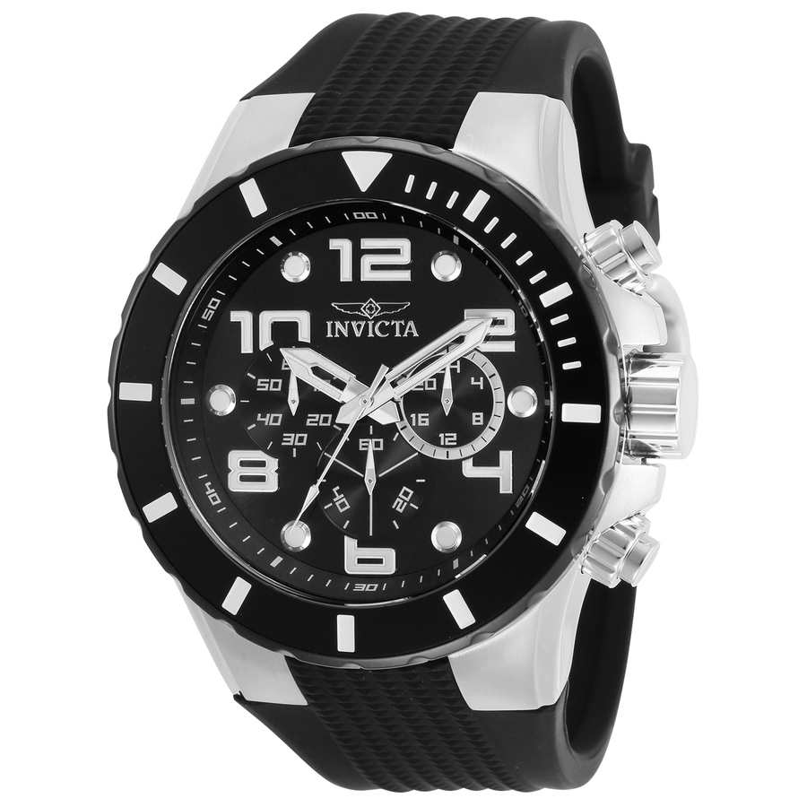 invicta pro diver chronograph quartz black dial men's watch 30776 invicta pro diver chronograph quartz black dial men's watch 30776