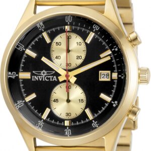 invicta pro diver chronograph quartz black dial men's watch 31358